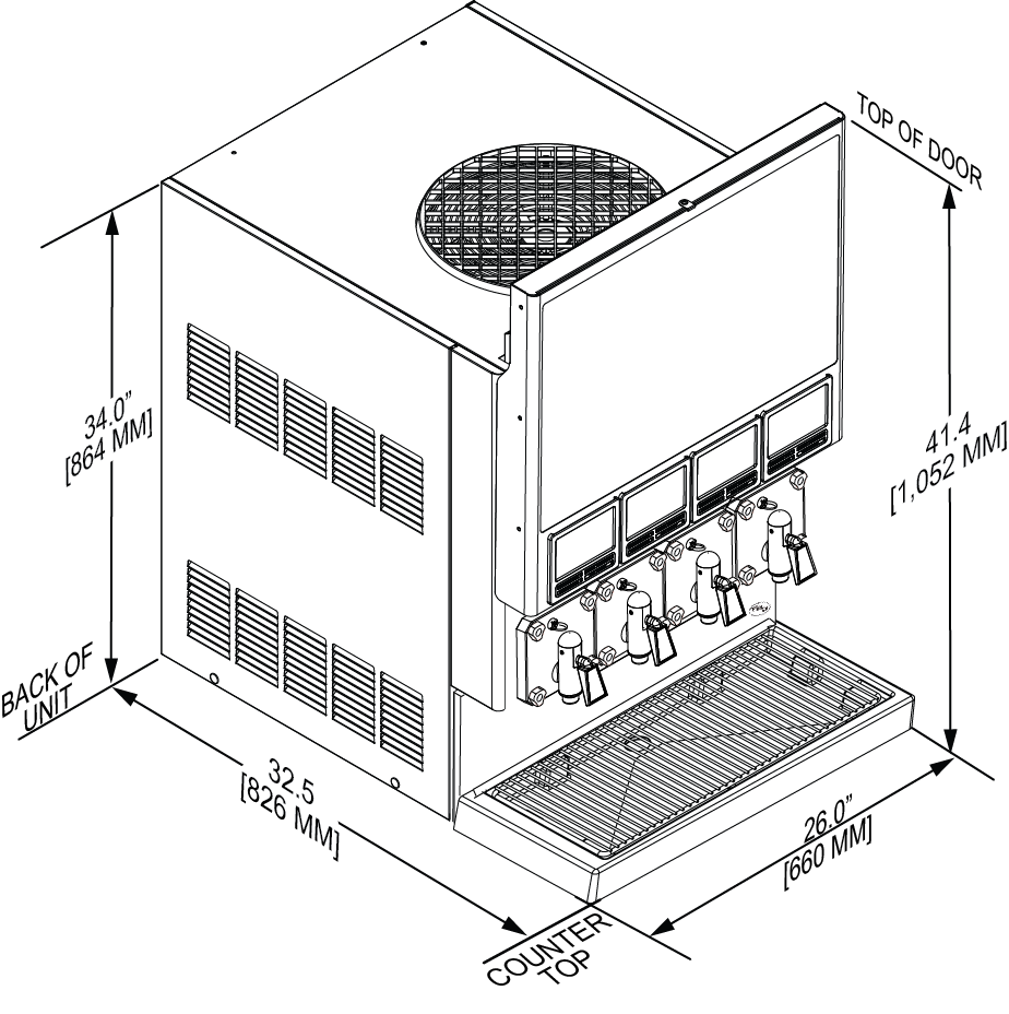 Frozen Beverage Dispensing Machines 77X Series FBD
