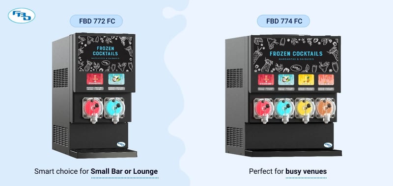 FBD-Commercial-Frozen-Cocktails-Machines-772-FC-For-small-bars-and-lounges-774-FC-for-large-venues