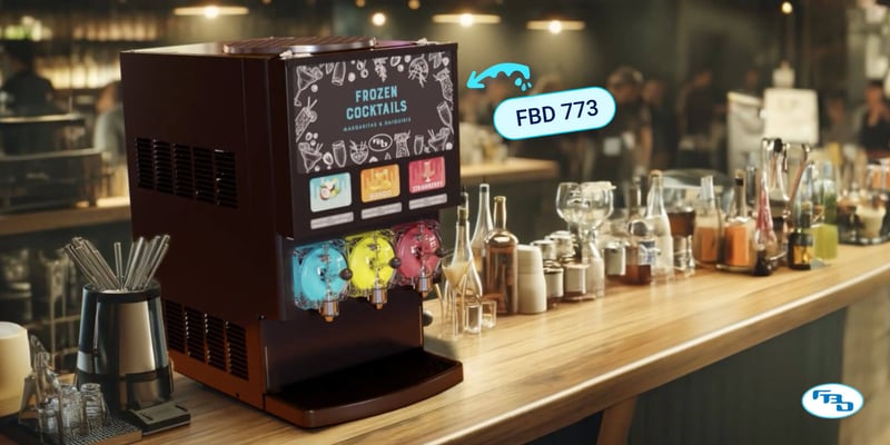 FBD - Frozen Cocktail Machine 773FC for Bars and Restaurants - 3 Flavors