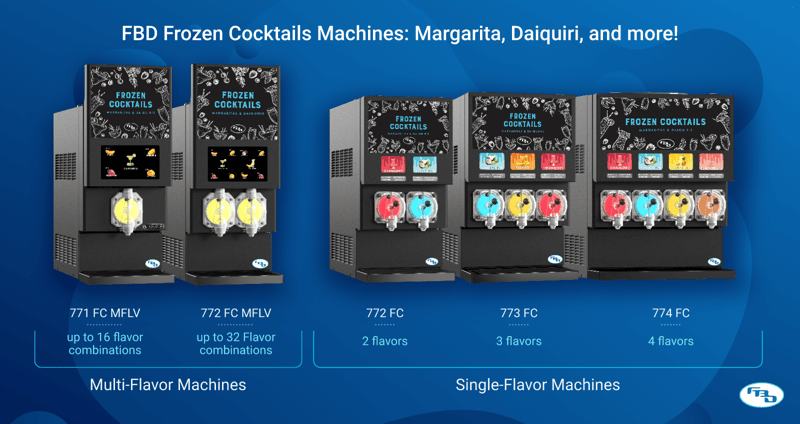 FBD-Frozen-Cocktails-Machines-Margarita-Daiquiri-Multi-flavor