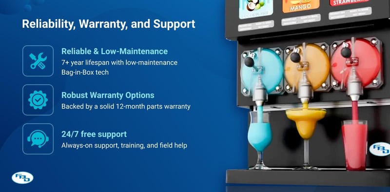 FBD - Low Maintenance Frozen Cocktails Machines - Reliable and Durable